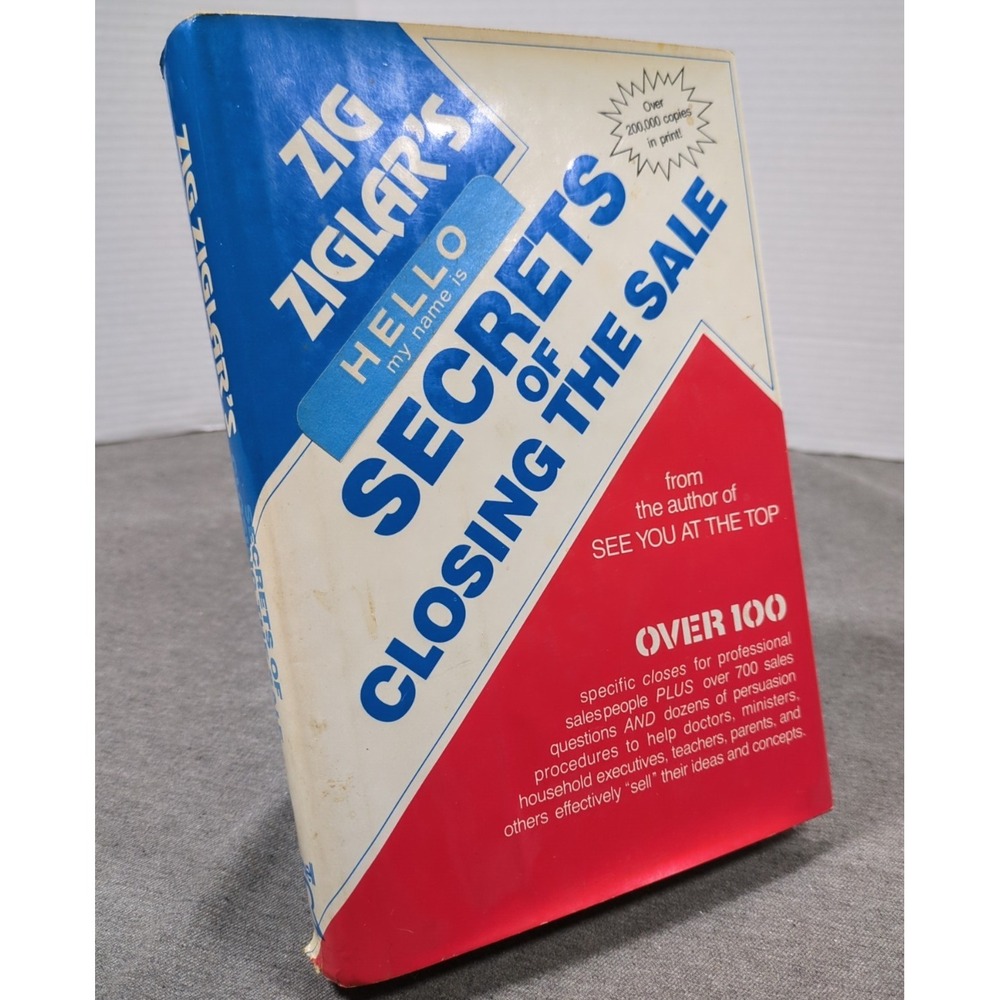 1984 Zig Ziglar's Secrets of Closing the Sale VTG Revell Hardcover - GOOD